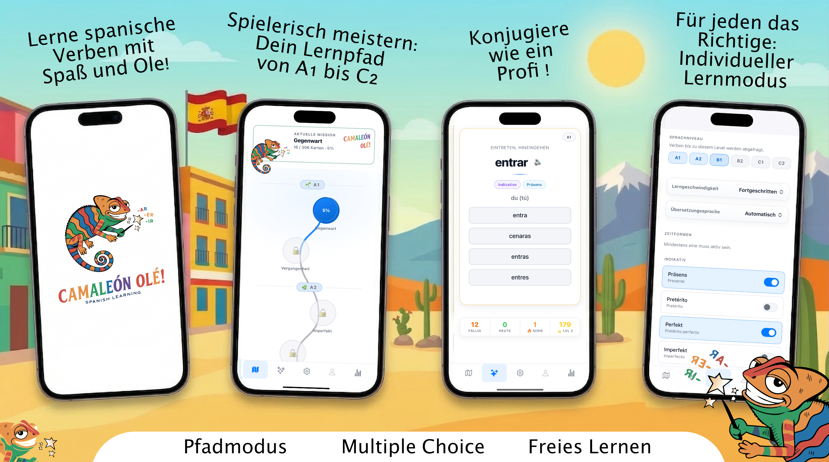 Camaleón App Übersicht groß